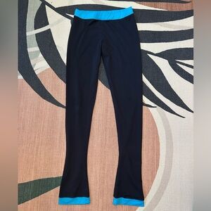 Black and blue Chloe Noel Figure Skating Leggings